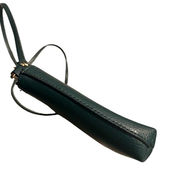 NWOT Karl Lagerfeld Paris Crossbody Pebbled Leather in Dark Teal - Picture 11 of 13